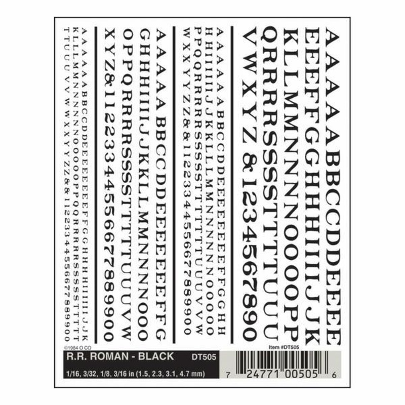 Woodland Scenics Rr Roman – Black
