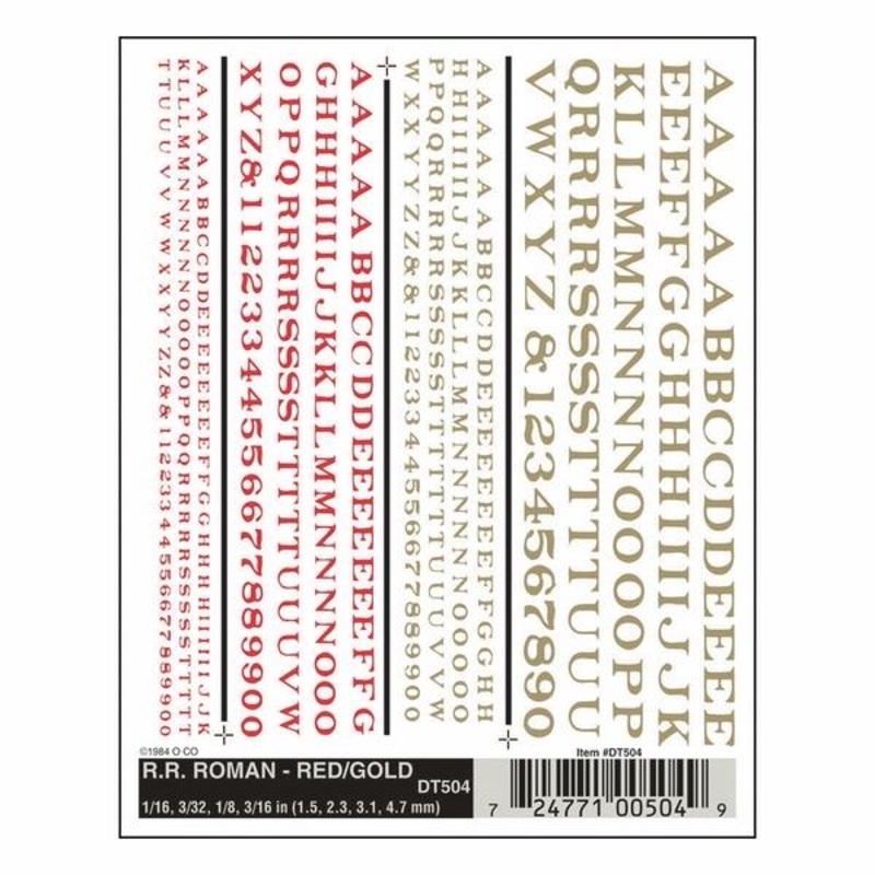 Woodland Scenics Rr Roman – Red/Yellow