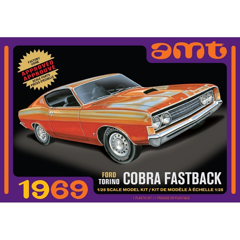 AMT 1:25 1969 Ford Torino Cobra Fastback2T