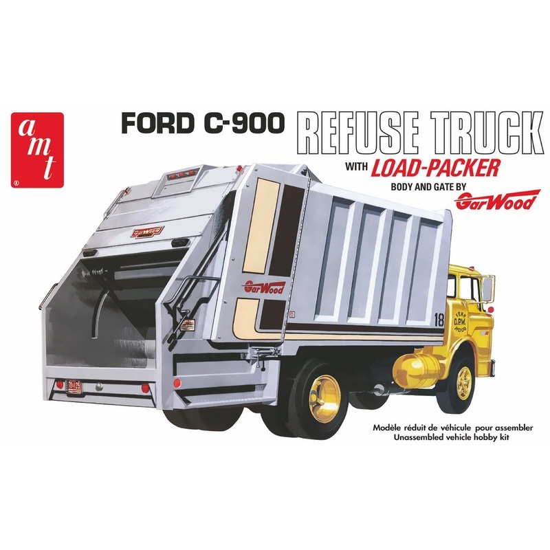 AMT 1:25 Ford C-900 Gar Wood Load PackerGarbage Truck