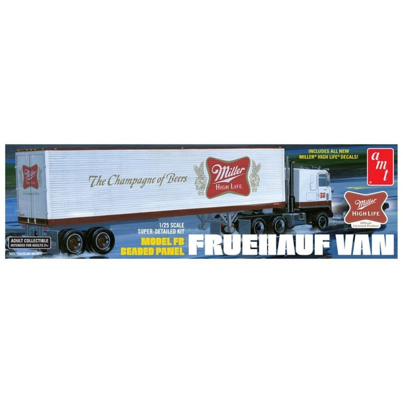 AMT 1:25 Fruehauf 40′ Semi Trailer (Miller Beer)