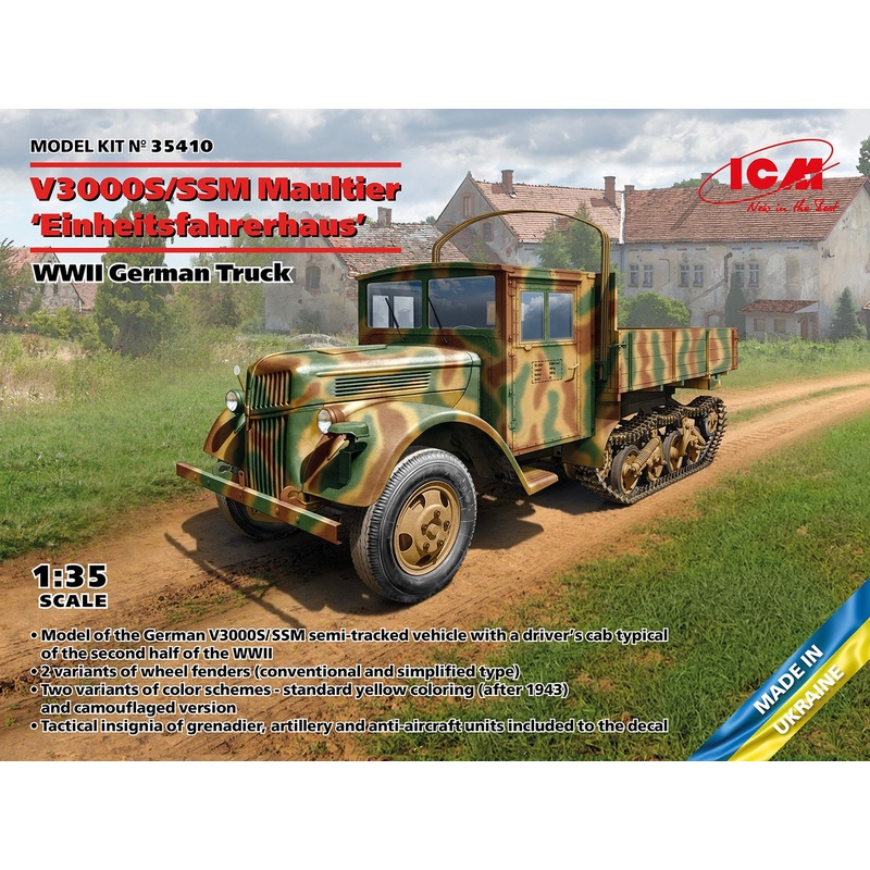 ICM 1:35 V3000S/SSM Maultier Einheitsfahrerhaus