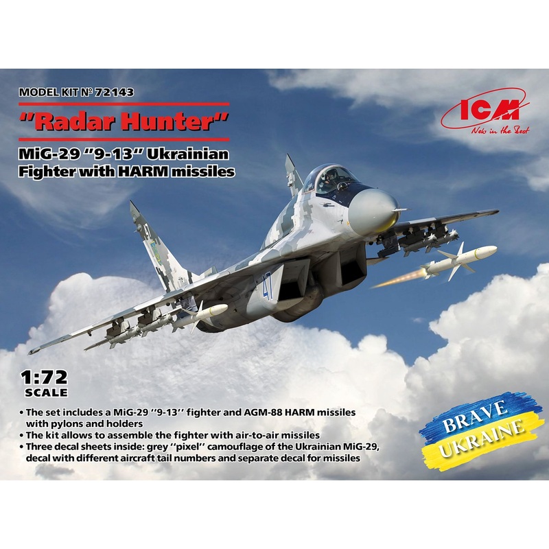 ICM 1:72 Mig 29 Radar Hunter