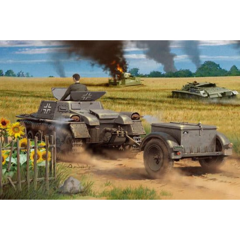 Hobbyboss 1:35 M. Pzw I Ausf A With AmmoTrailer