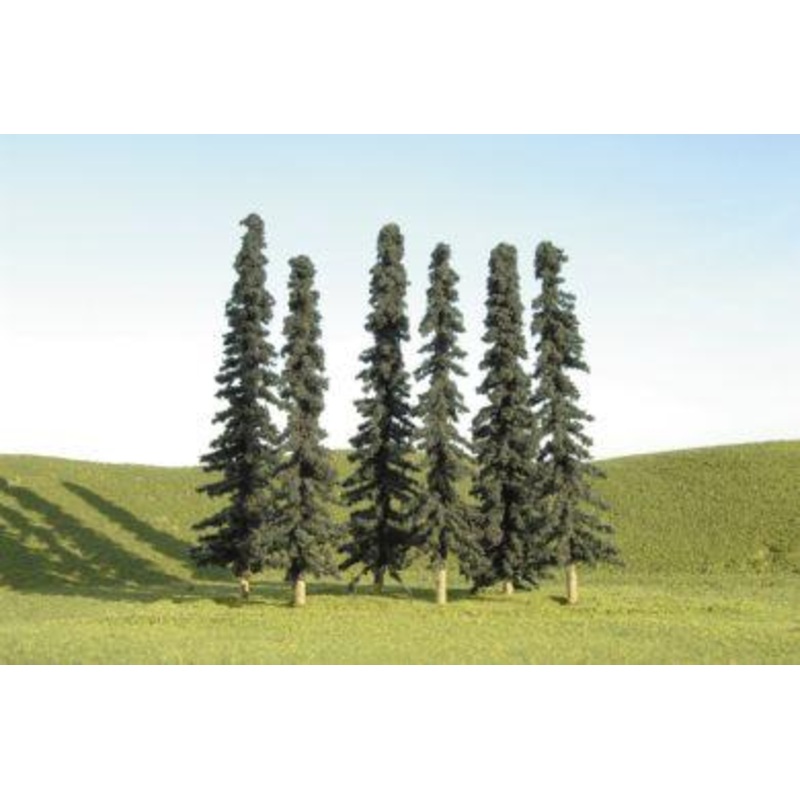 Bachmann 3-4 Conifer Trees, 9/pack. NScale