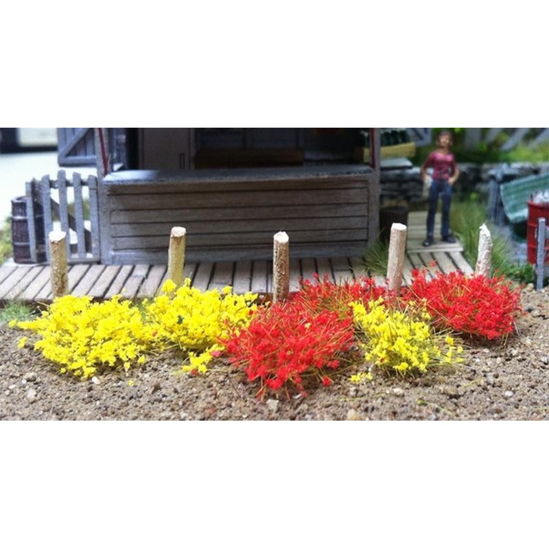 Bachmann 6mm Yellow and Red Tufts ( 100pcs per pack )