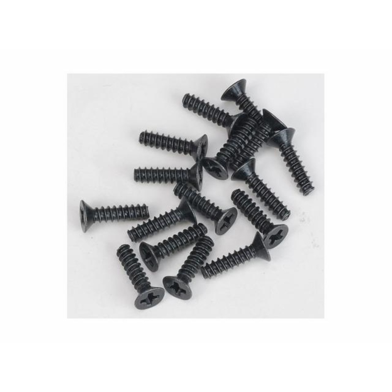 DHK Hobby Flathead Screw-Coarse (3X12Mm)(16) *