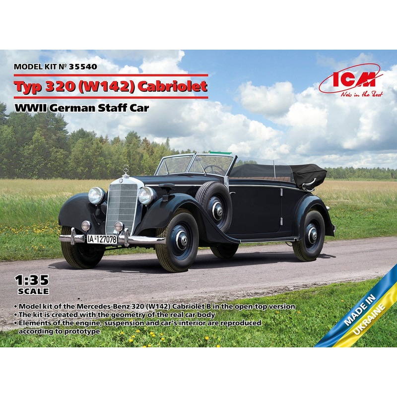 ICM 1:35 German Staff Car Typ 320 (W142)