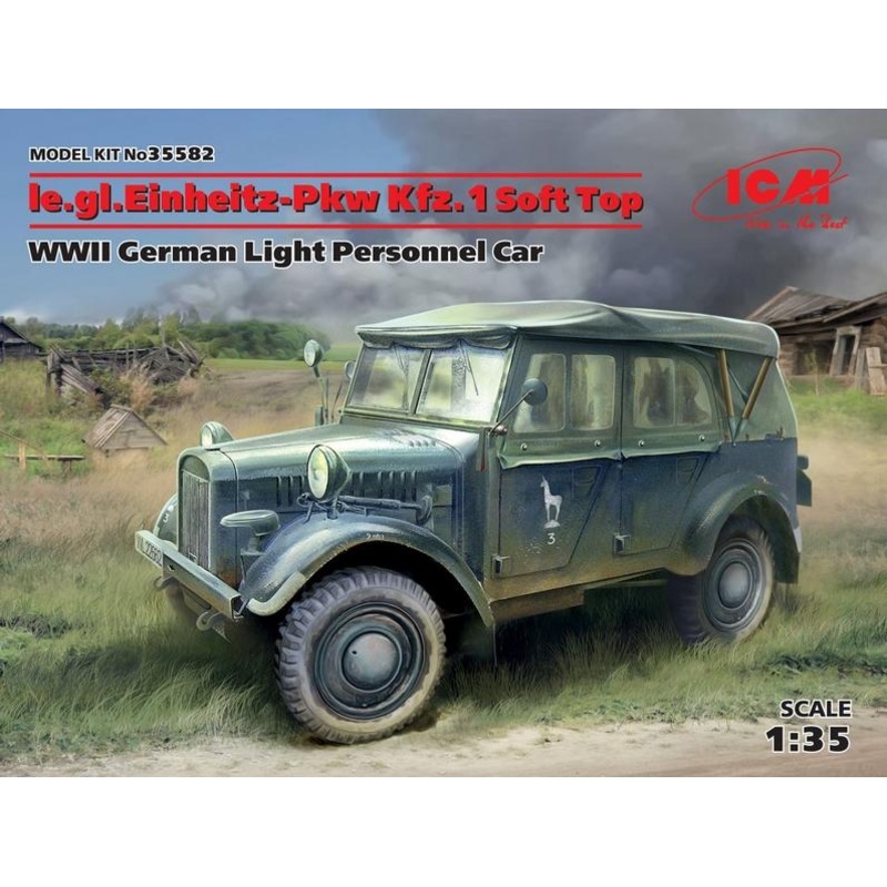ICM 1:35 Le.Gl.Einheitz-Pkw Kfz.1 Soft Top