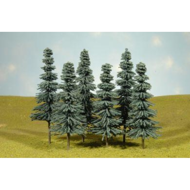 Bachmann 8-10 Blue Spruce Trees, 3/pack. O Scale