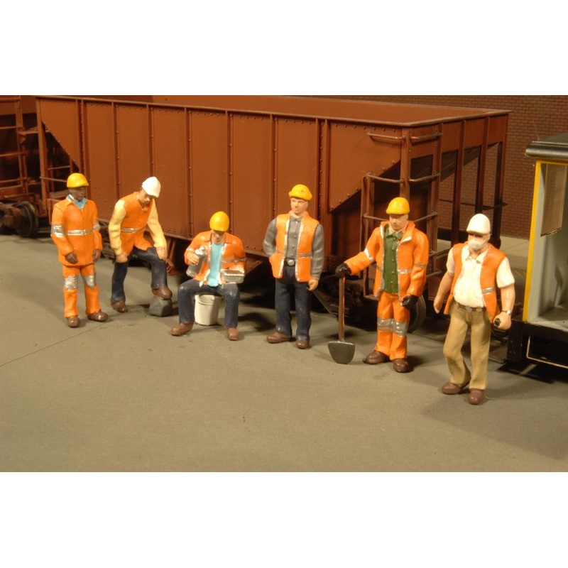 Bachmann Maintenance Workers, 6 FiguresHO Scale