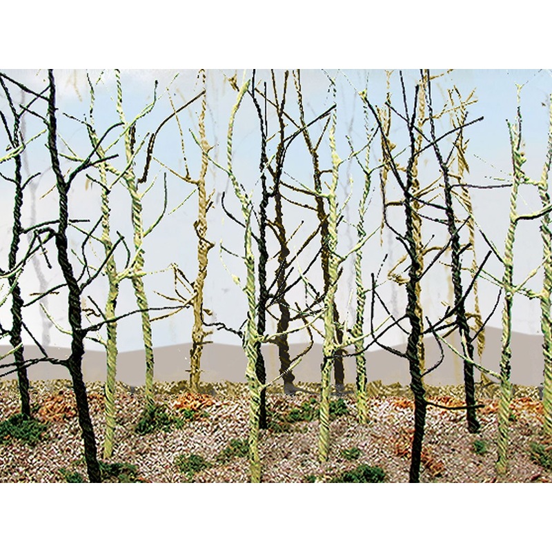 Bachmann Woods Edge Trees, Bare 14 pc pack. HO Scale