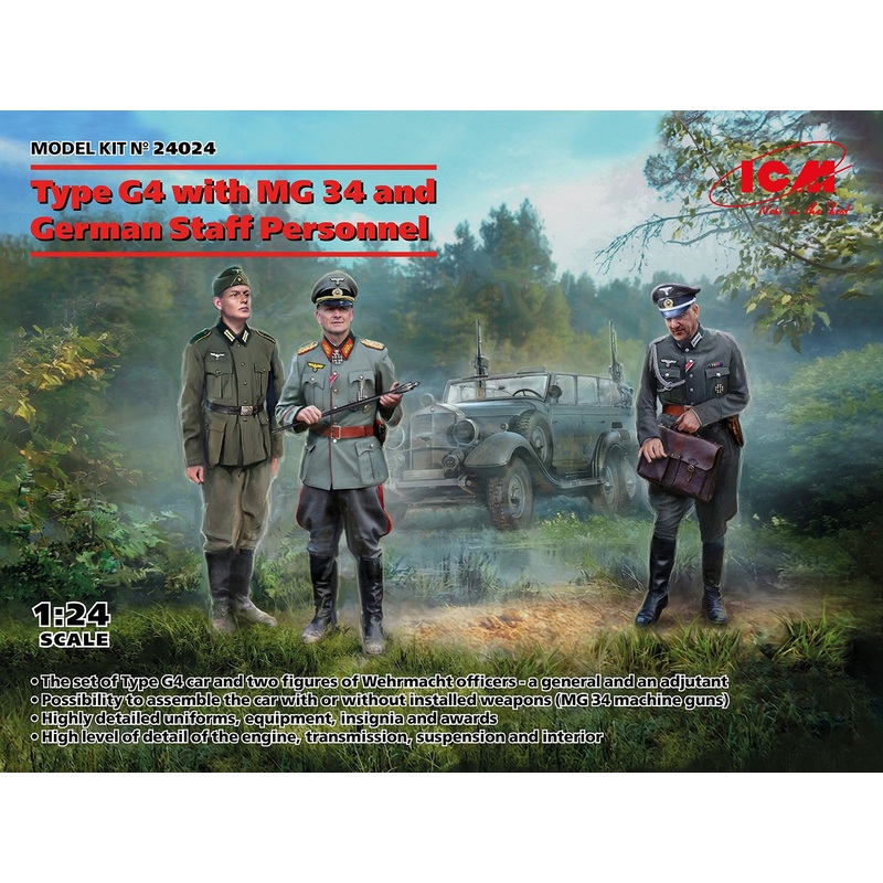 ICM 1:24 Type G4 with MG 34 and German Staff