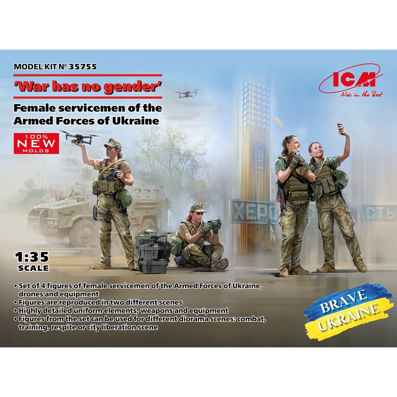 ICM 1:35 Female Servicemen of Ukraine