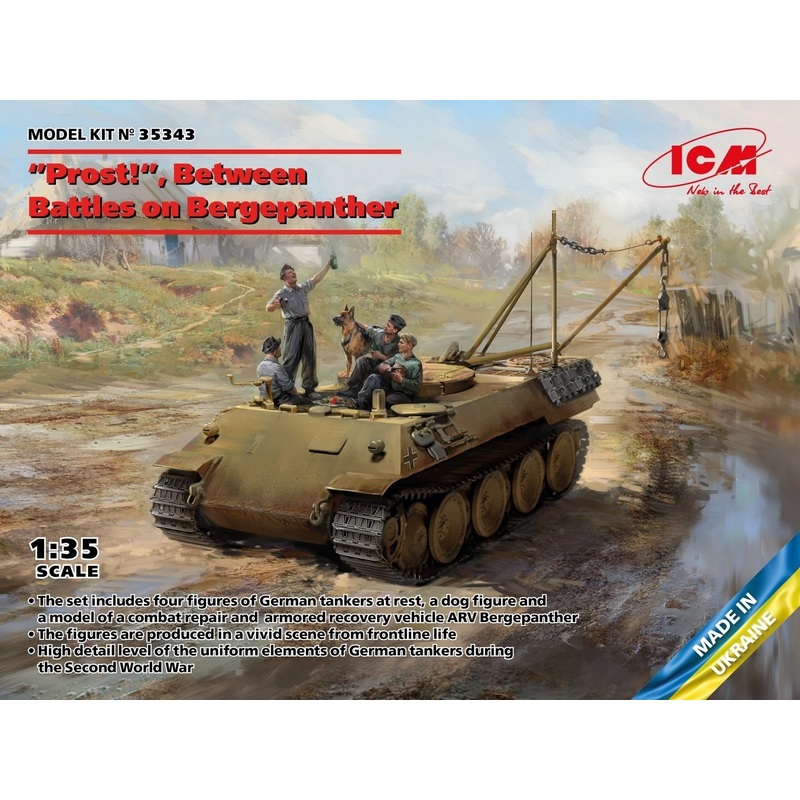 ICM 1:35 Prost Between Battles on Bergepanther