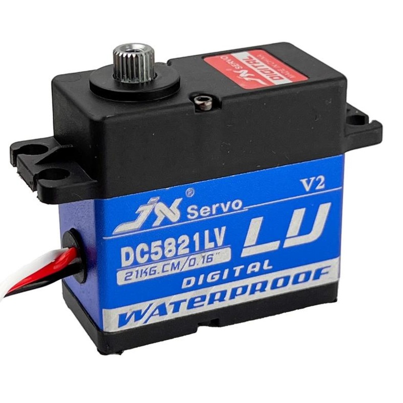 JX Servo 21.8Kg .16 sec 6V Waterproof 2BB 58g 40.5×20.2×38 mm Hi Torq