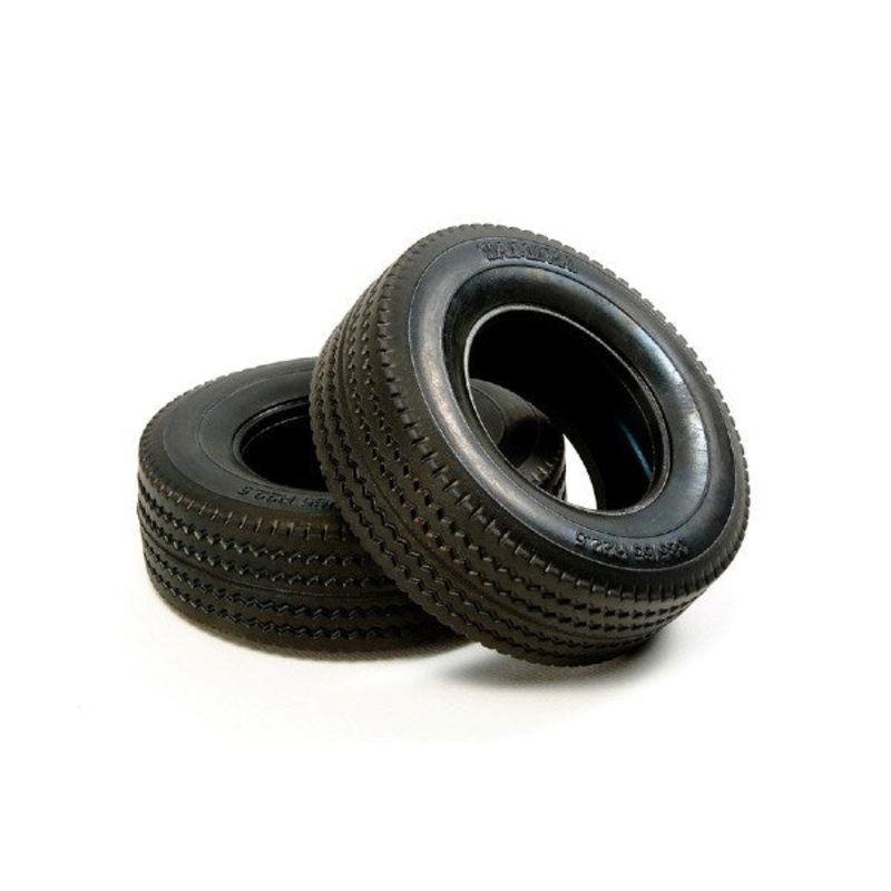 Tamiya 56528 1/14 Tractor Truck Tires – 30mm Wide Hard (2pcs)