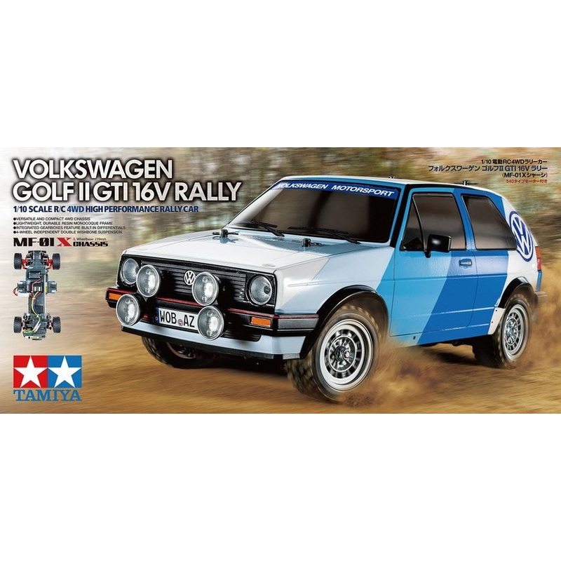 Tamiya 58714 1/10 VWGolf II GTI 16V Rally MF-01X