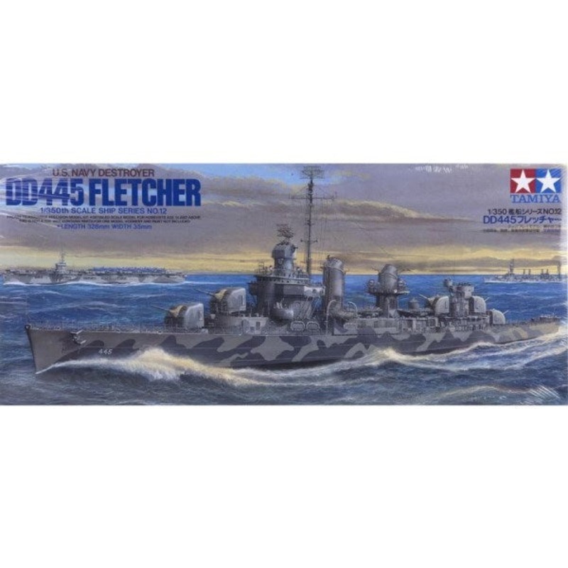 Tamiya 78012 1/350 DD-445 Fletcher – U.S. Navy Destroyer