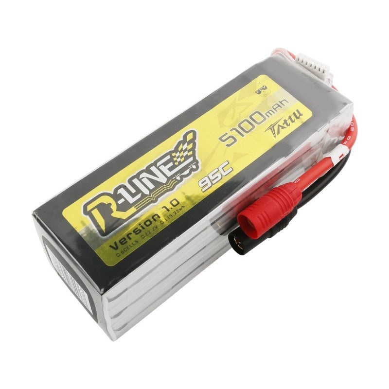 Tattu TA5100-6S95-RL 5100mAh 6S 22.2v 95C 149x49x56mm 870g AS150 Plug & XH Balance