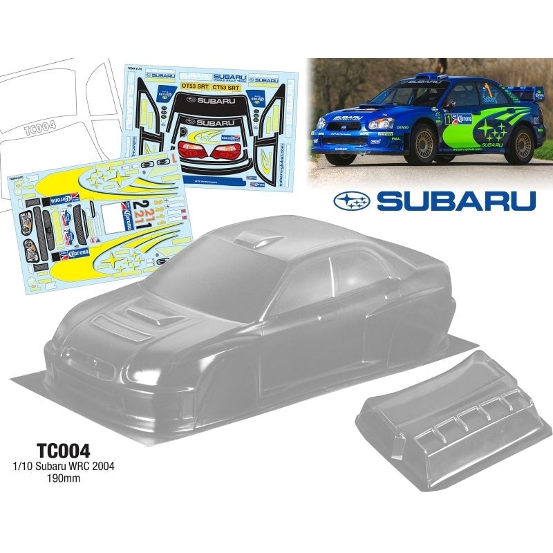 Team C TC004 1/10 SUBARU WRC 2004 190MM