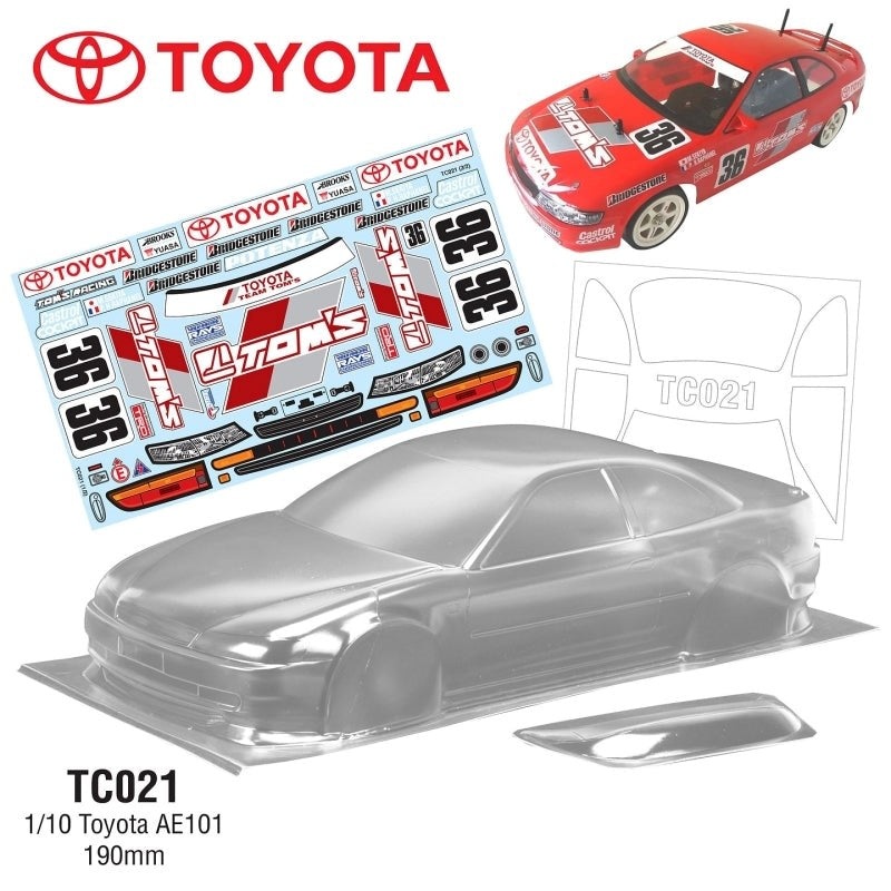 Team C TC021-T 1/10 TOM’S LEVIN 190MM Wide Toms Decal Sheet