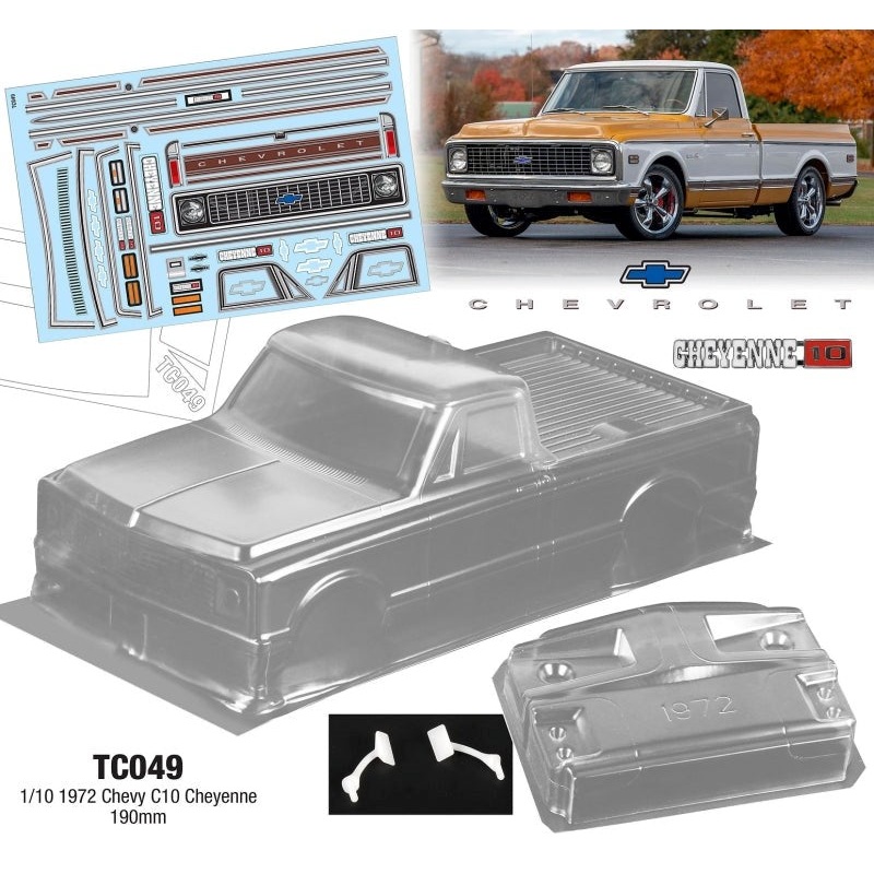 Team C TC049 1/10 1972 Chevy C10 Cheyenne 190mm