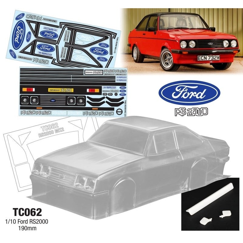 Team C TC062 1/10 Ford Escort RS2000 MK2 190mm