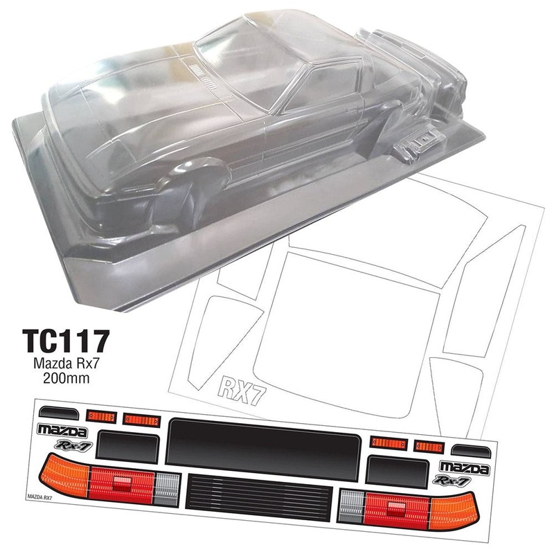 Team C TC117 1/10 Mazda RX7 200mm Wide WB 258mm