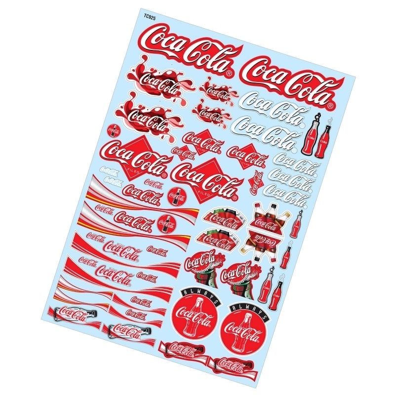 Team C TC925 1/10 COCA-COLA STICKER (A4)