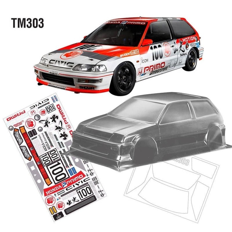 Team C TM303 1/10 MINI M Chassis HONDA CIVIC 3rd Gen