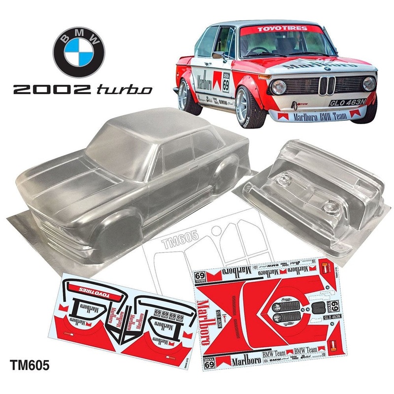 Team C TM605-M 1/10 Mini BMW 2002 Turbo Marlboro Decal Sheet WB 225mm Width 165mm