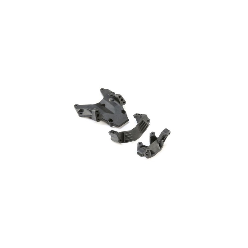 TLR LOSI LOS231045 Bulkhead Camber Block & Servo Mount: 22S