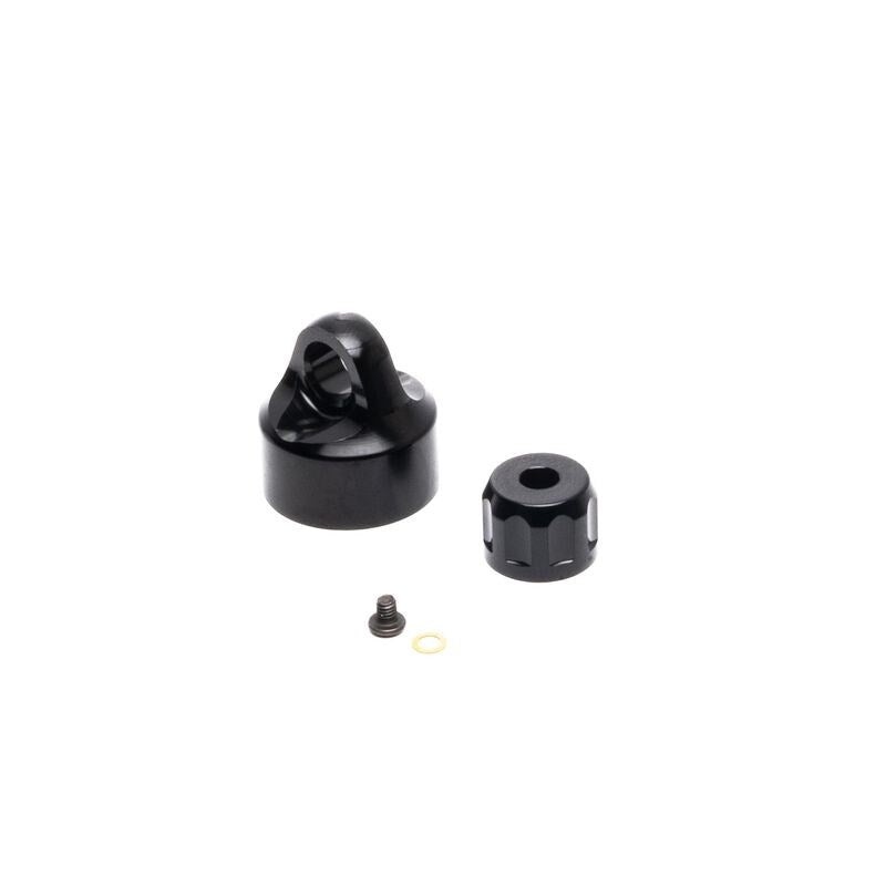 TLR LOSI LOS363001 Shock Cap Set (Rear) Aluminum Black: Promoto-MX