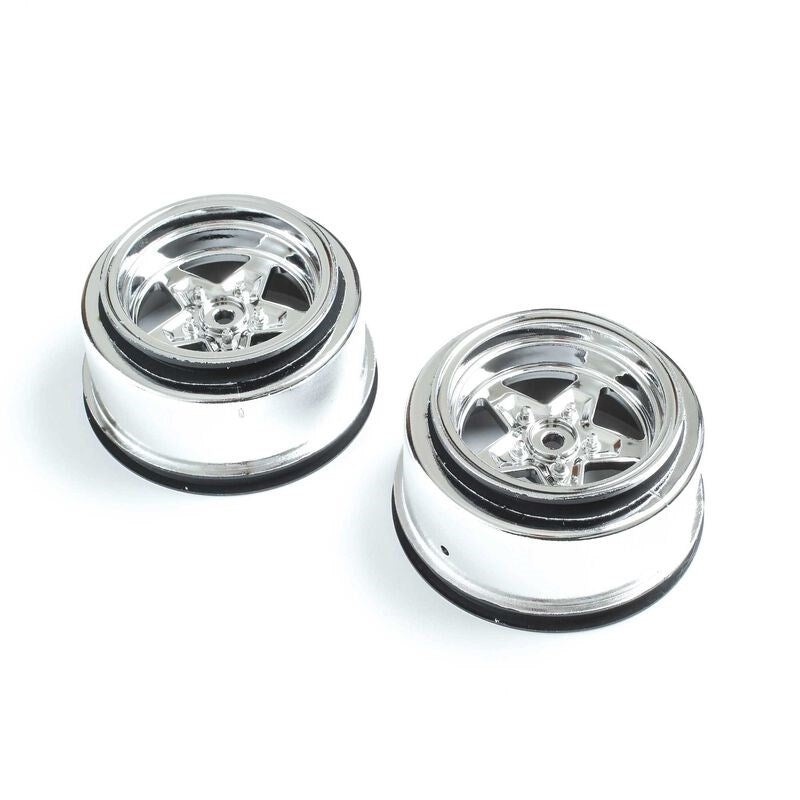 TLR LOSI LOS43046 Rear Wheel Chrome (2): 22S Drag