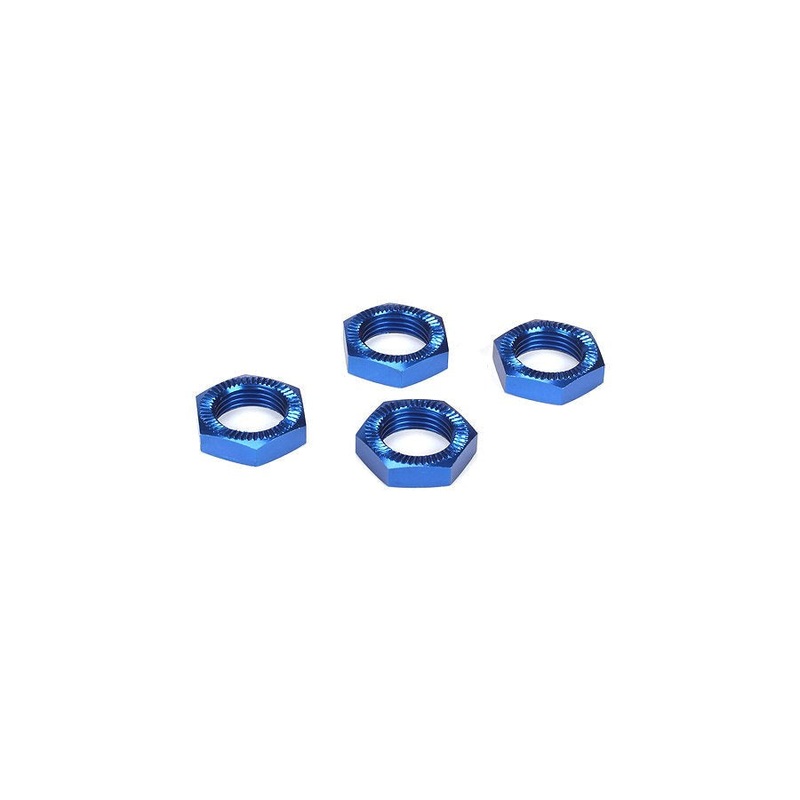 TLR LOSI LOSB3227 Wheel Nuts Blue Anodized (4): 5TT