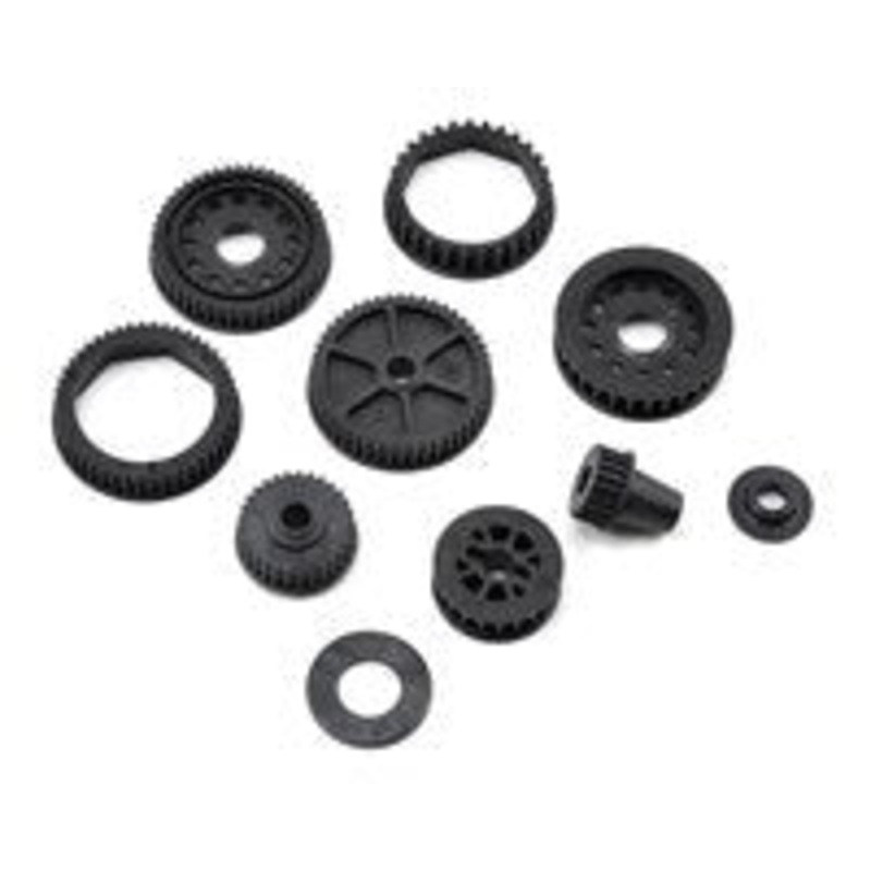 TLR LOSI TLR232046 Drive & Differential Pulley Set: 22-4/2.0