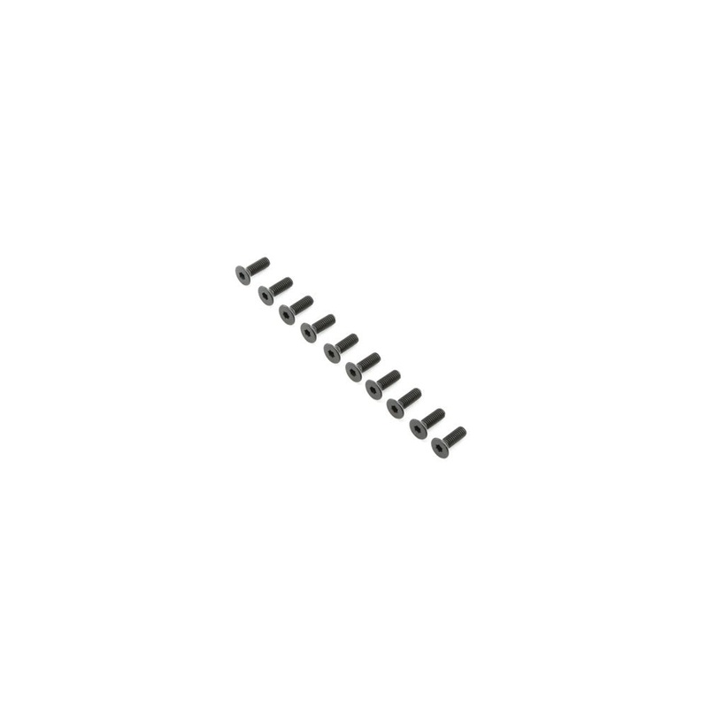 TLR LOSI TLR255013 Flat Head Screws M4x12mm (10)