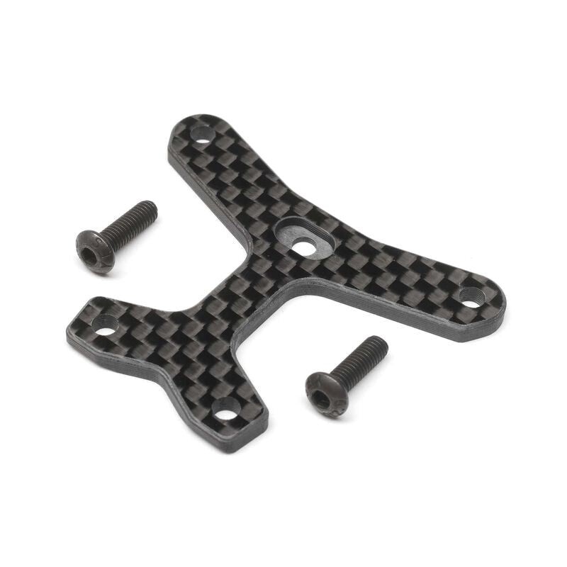 TLR LOSI TLR331057 Carbon Front Top Brace Medium Flex: 22X-4