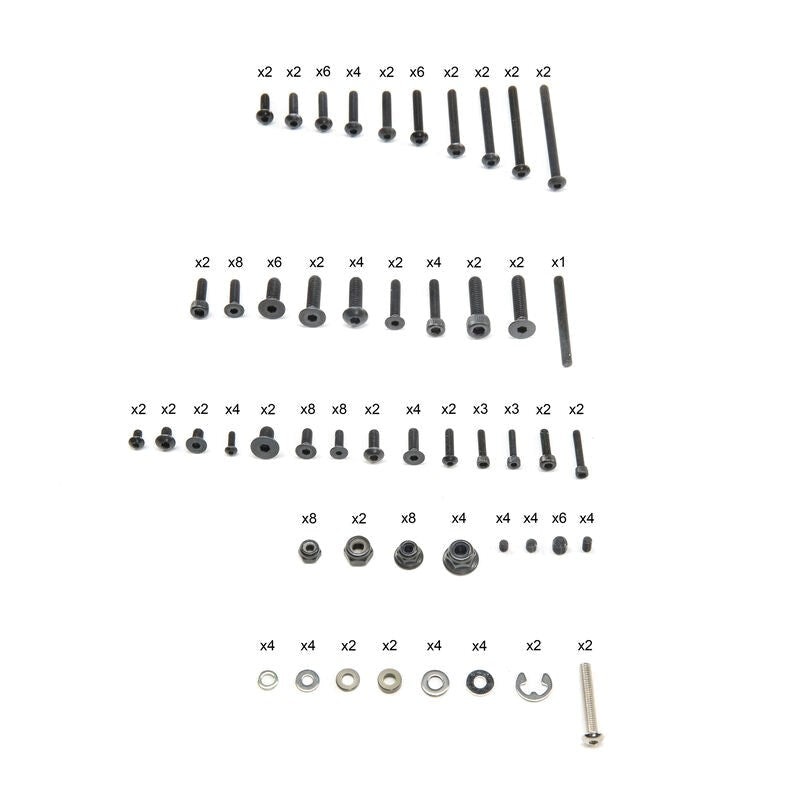 TLR LOSI TLR345000 8X Screw/Nut Assortment Box
