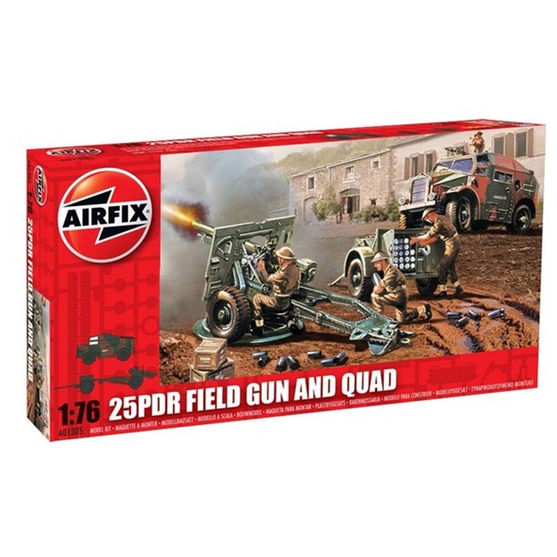 Airfix 01305 1/76 25PDR Field Gun/Quad
