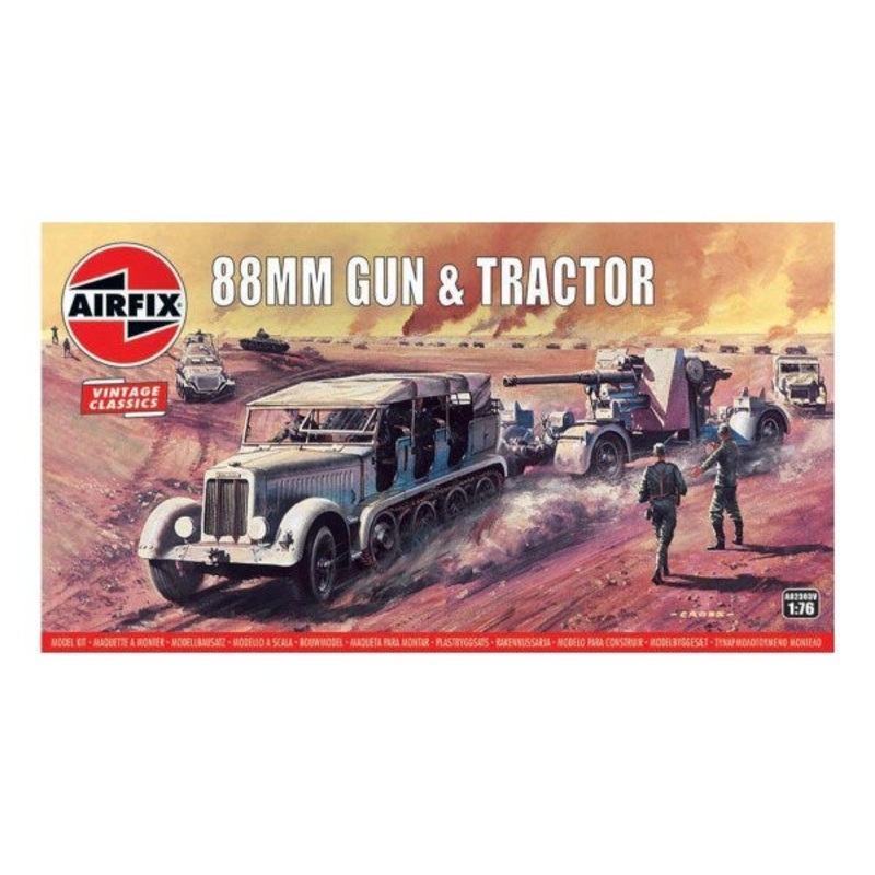Airfix 02303V 1/76 Vintage Classics: 88mm Gun and Tractor