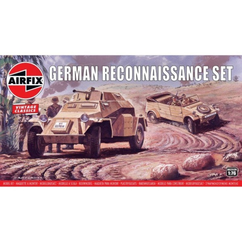 Airfix 02312V 1/76 Vintage Classics: German Reconnaissance Set