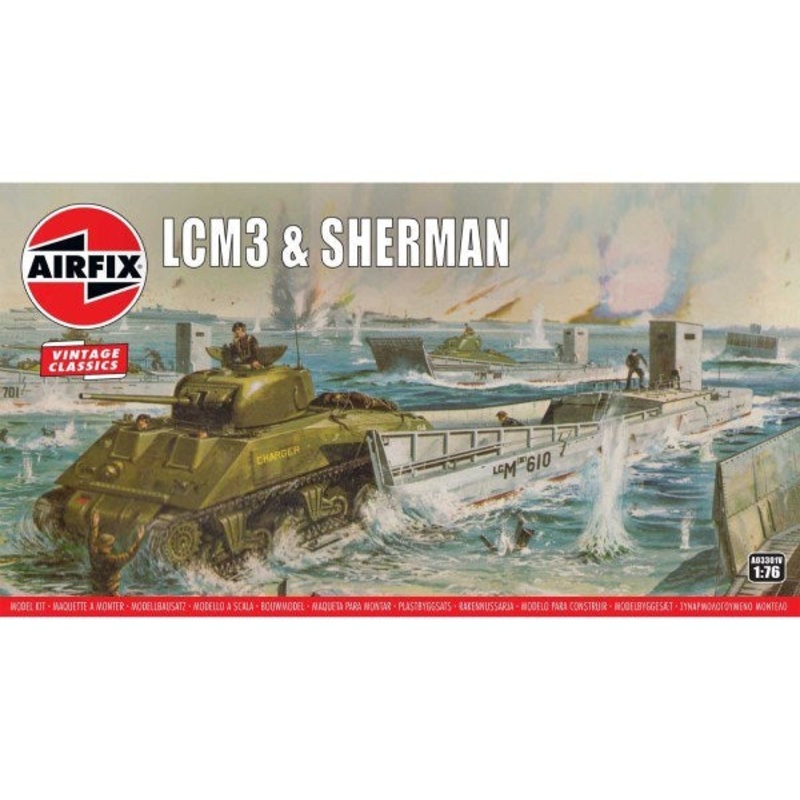 Airfix 03301V 1/76 Vintage Classics: LCM3 and Sherman