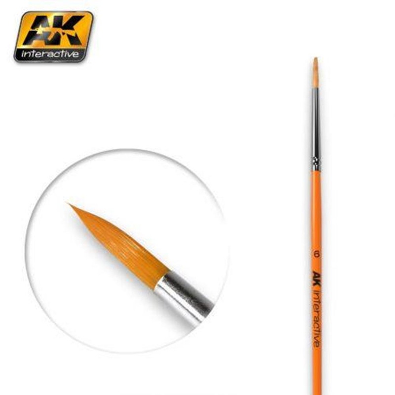 AK Interactive AK606 BRUSHES – ROUND 6