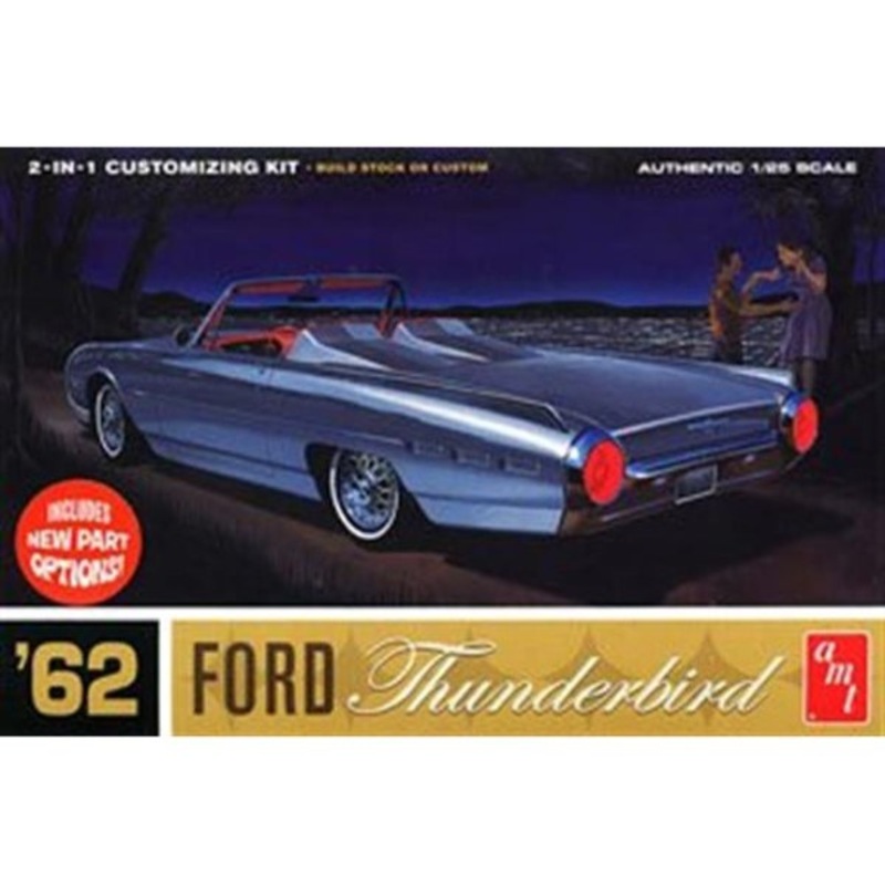 AMT 682 1/25 1962 Ford Thunderbird – 2-in-1 Customizing Kit