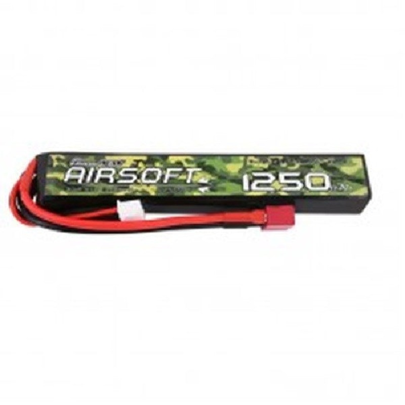 Gens Ace GA1350-3S25-AS 1350mAh 25C 3S 11.1v Airsoft Gun Lipo Battery