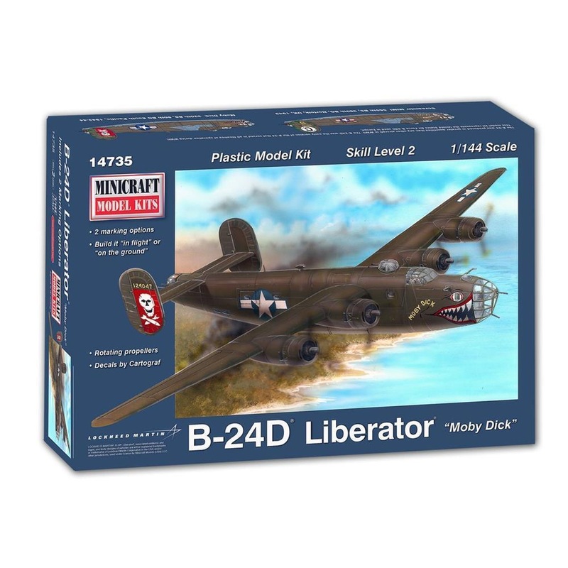 Minicraft Model Kits 14735 1/144 B-24D Liberator USAAF 8th AIr Force (2 decal options)