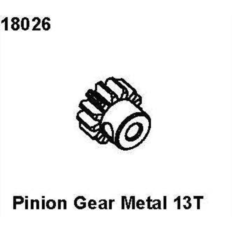 zRC Pro 18026 Pinion Gear Metal 13T RCPRO 1/18 MT