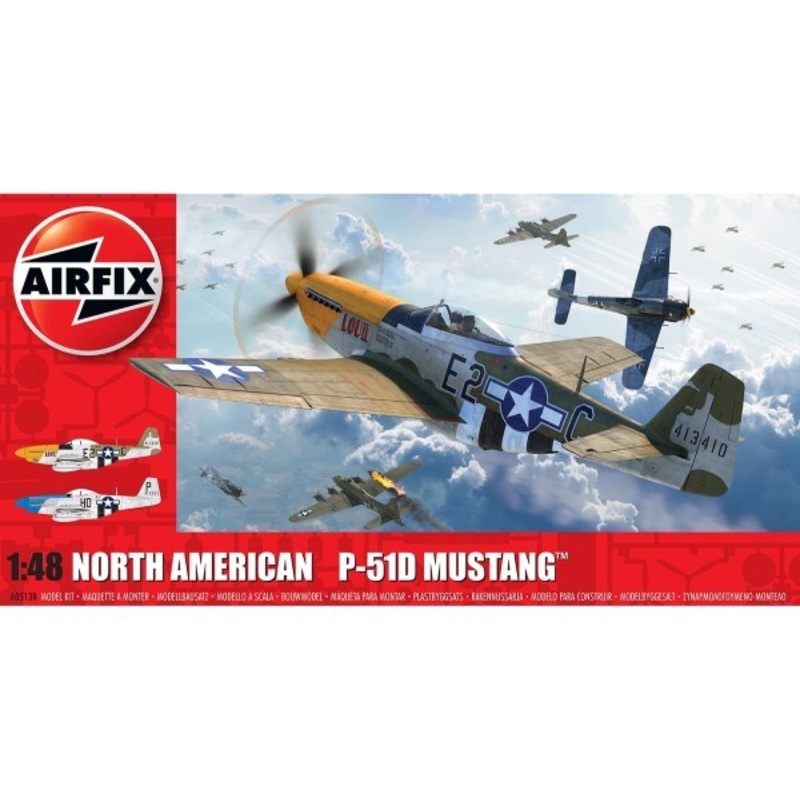 Airfix 05138 1/48 North American P51-D Mustang (Filletless Tails)